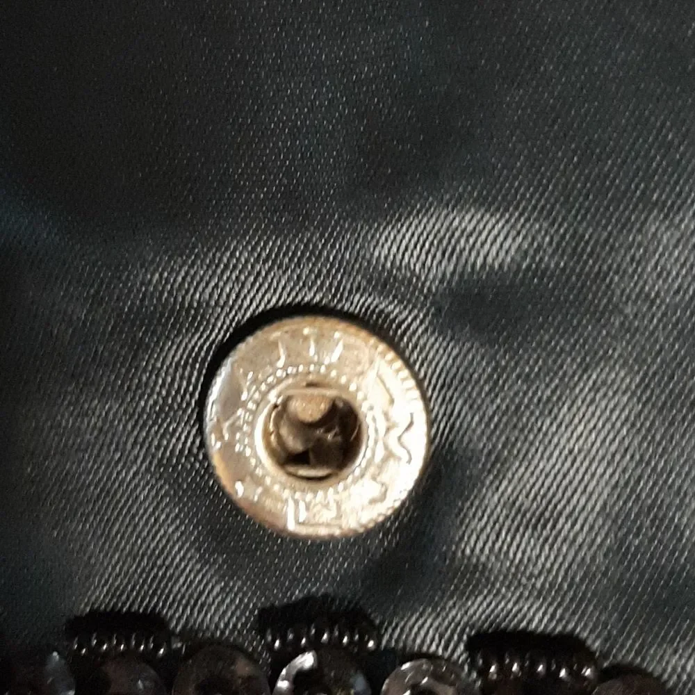 Vintage‎ Black Poinsettia Beaded Evening Clutch Bag